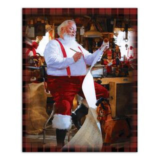 Santa's Workshop Canvas Wall Art By Designs Direct in Crimson/Multicolor | 16" x 20" x 1.25" | Michaels® | Michaels Stores