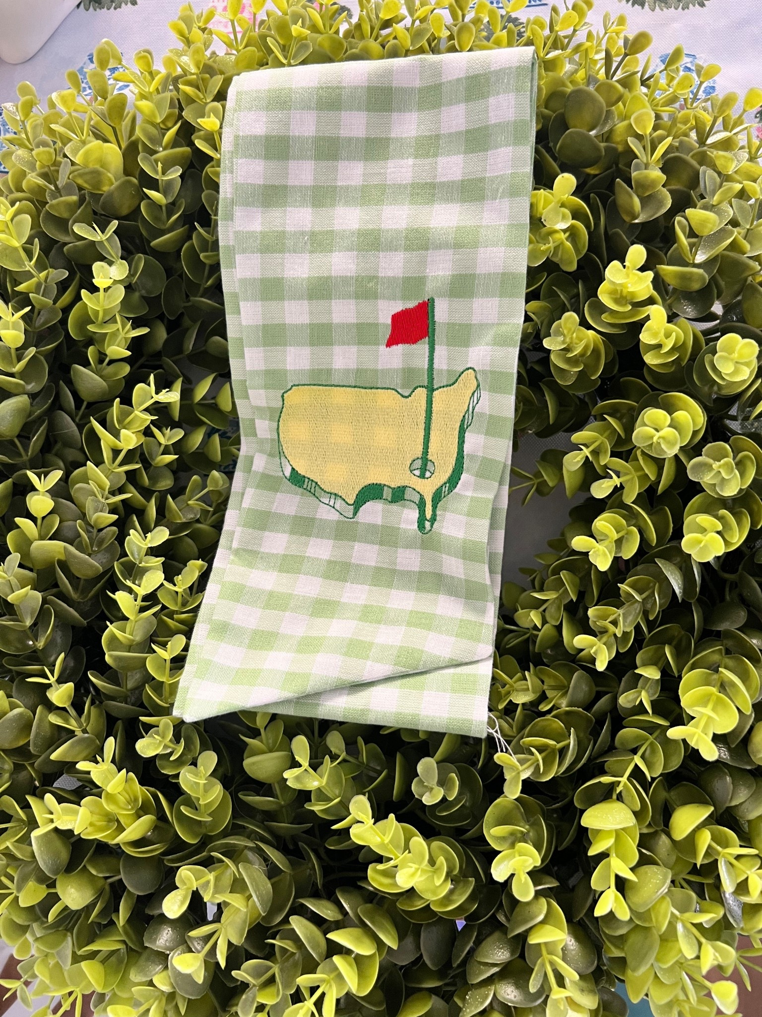 Masters Party || The Masters || Spring Decor || Wreath Sash 