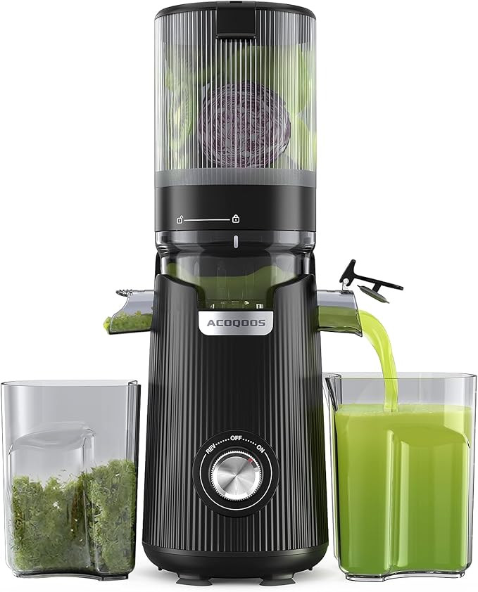ACOQOOS Juicer Machines, 5.3" Wide Chute for Whole Fruit and Vegetable,1.8L Auto-Feed Time-Saver,... | Amazon (US)