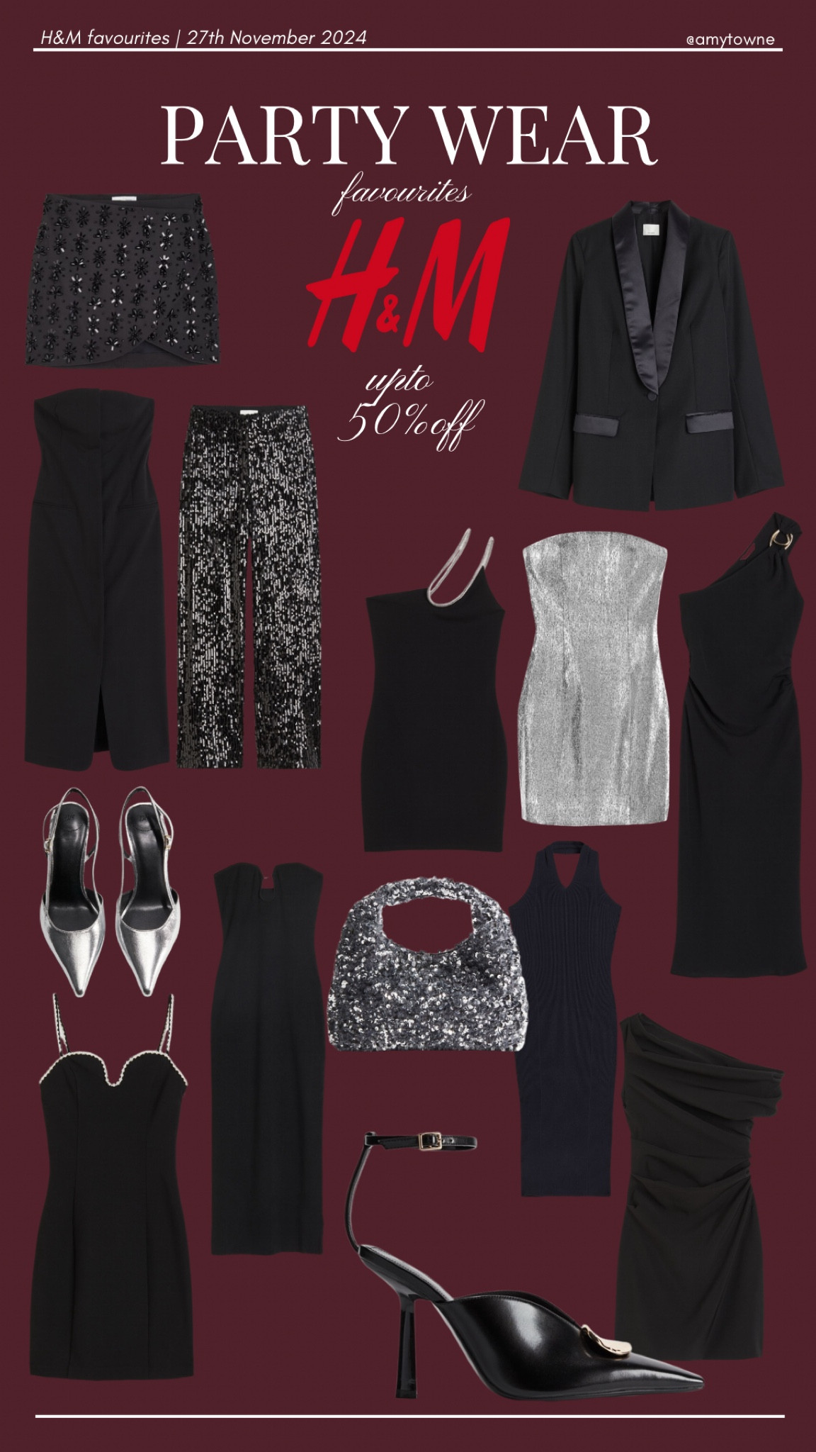 My favourite bargains from H&M 🖤 Gorgeous black & silvers, sequins, LBD’s & tailoring 

#LTKstyletip #LTKCyberWeek #LTKpartywear