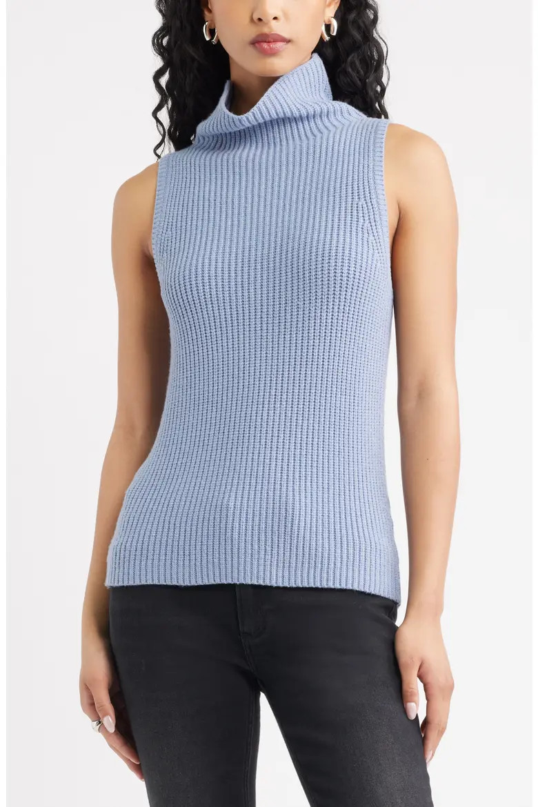 Sleeveless Funnel Neck Sweater (Women) | Nordstrom | Nordstrom