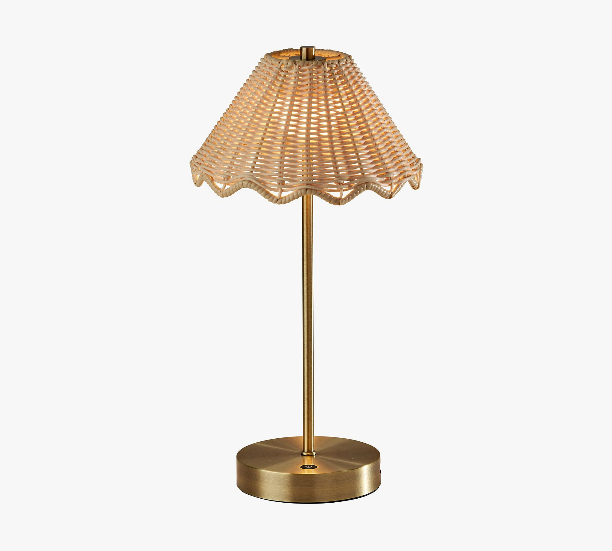 Moe Woven LED Cordless Rechargeable Table Lamp (15") | Pottery Barn (US)
