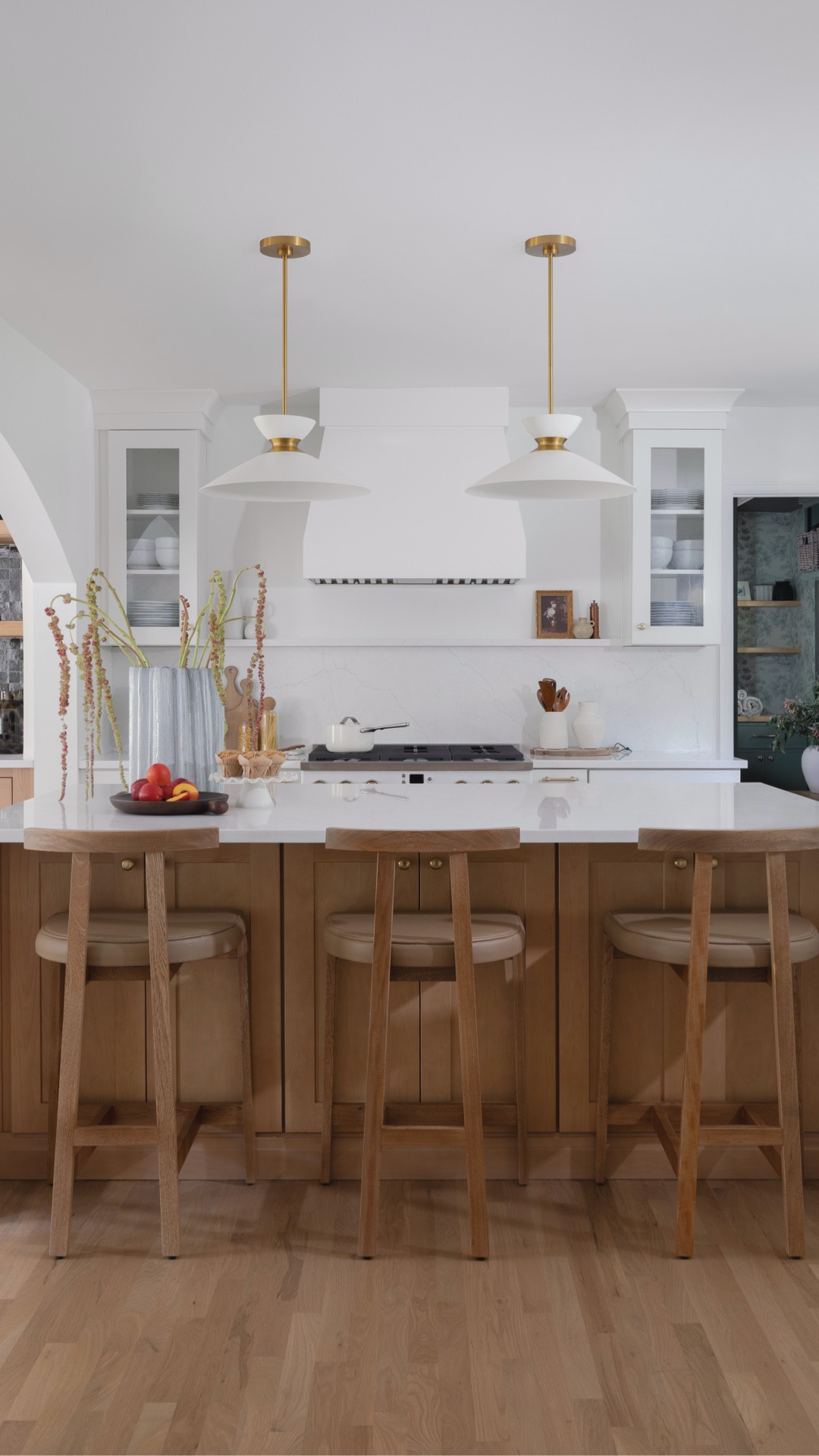 Neutral kitchen, white kitchens, modern kitchens, organic, modern kitchens, chic teachers, bright, earthy, cozy, kitchen, decor, pendant, lights, white pendants, green sconces. 

#LTKHome