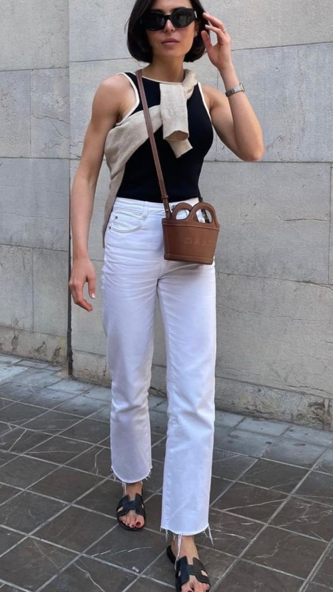 Recreate the look - Style inspo from Pinterest to your cart! Linking like and similar items to help you re-create this look and style from Pinterest 🖤🌸


#trending outfit
#Pinterest outfit inspo
#Pinterest inspired 
#cropped jeans
#straght leg jeans 
#white jeans 
#neutral fashion   
#cream jeans  
#black tank top 
#white trim tank top
#black halter tank  
#casual tank top 
#leather sandals
#steve madden sandals
#H sandals
#amazon sandals
#summer sandals
#spring sandals
#brown handbag
#bucket bag
#mini bag
#micro handbag
#leather handbag 
#summer handbag 
#sleeveless top 
#steve madden hayden sandals 
#target handbag  
#high rise jeans
#mom jeans 
#jeans styled 
#abercrombie jeans
#designer jeans 
#revolve jeans   
#gap fashion 
#tan sweater
#over the shoulder sweaterr
#the look for less
#affordable fashion 
#revolve fashion finds  
#nordstrom finds
#gap fashion finds
#anthropologie finds 
#Amazon fashion 
#spring fashion
#spring transition outfit
#spring style Inspo 
#style inspo
#fashion inspo
#outfit inspo
#casual style
#elevated casual
#casual outfit
#classic style 
#casual chic 
#work fashion
#work outfit
#work appropriate 
#office outfit 
#polished look
#weekend style
#easy weekend outfitt
#day date outfit
#wine tasting outfit  
#mom style 
#mom outfit 
#errands outfit 
#airport outfit 
#travel outfit 
#travel style 
#beach day outfit
#beach dinner outfit 
#site seeing outfit 
#European vacation 
#street style
#new York style
#city outfit 
#date night outfit 
#pinterest inspired
#photo credit to Pinterest 
#ootd


#LTKOver40 #LTKootd #LTKSeasonal