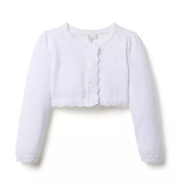 Crochet Trim Cropped Cardigan | Janie and Jack