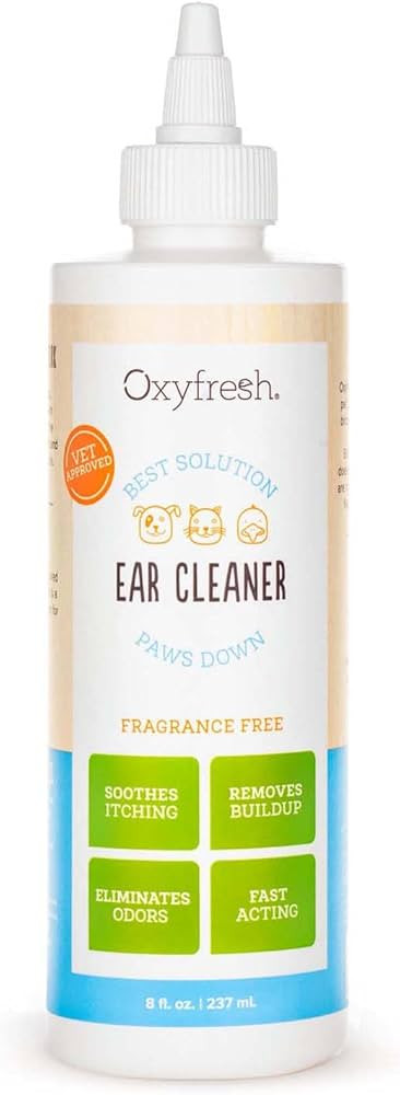 Oxyfresh Advanced Pet Ear Cleaner - Best Dog Ear Cleaner Solution - Helps with Yeast, Wax, Dirt &... | Amazon (US)