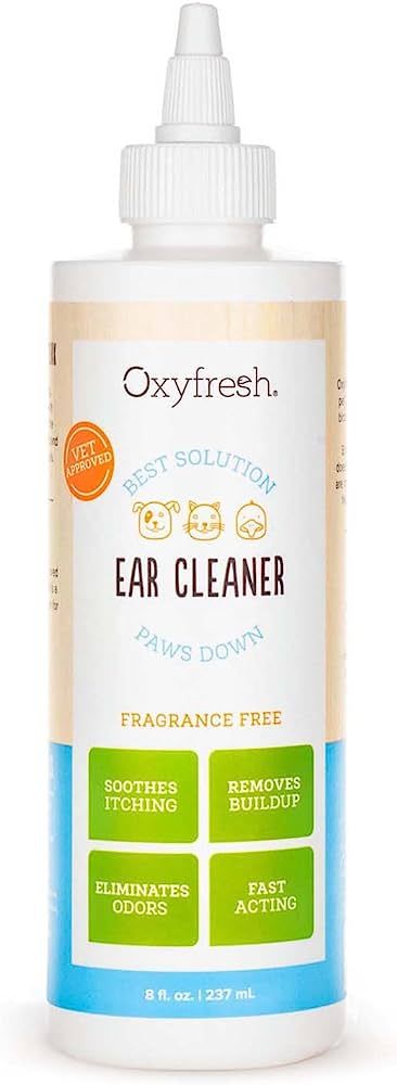 Oxyfresh Advanced Pet Ear Cleaner - Best Dog Ear Cleaner Solution - Helps with Yeast, Wax, Dirt &... | Amazon (US)