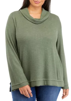 Workshop Republic Clothing Women's Plus Size High Low Hem Top | Belk