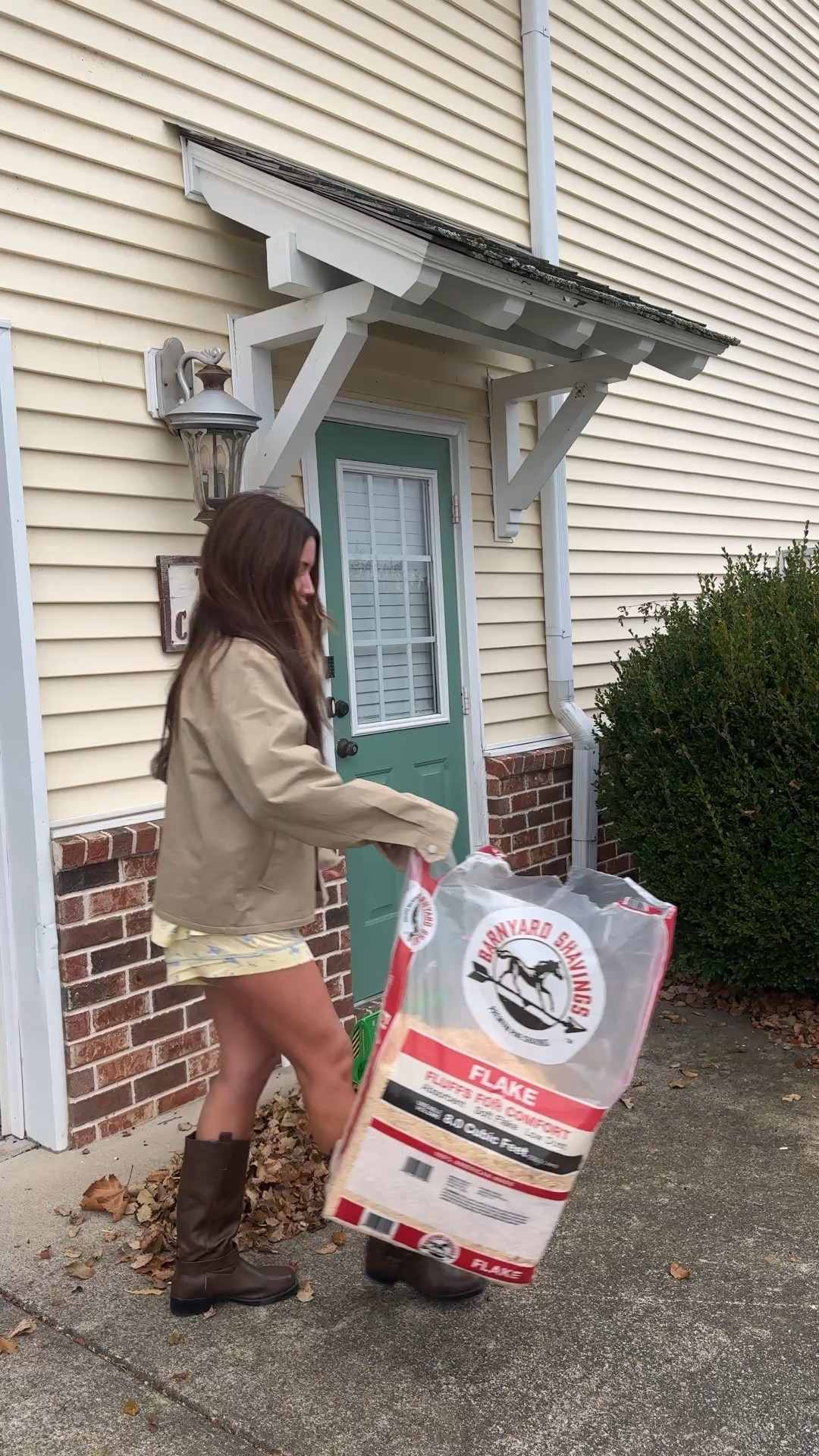 Morning routine for our chickens!