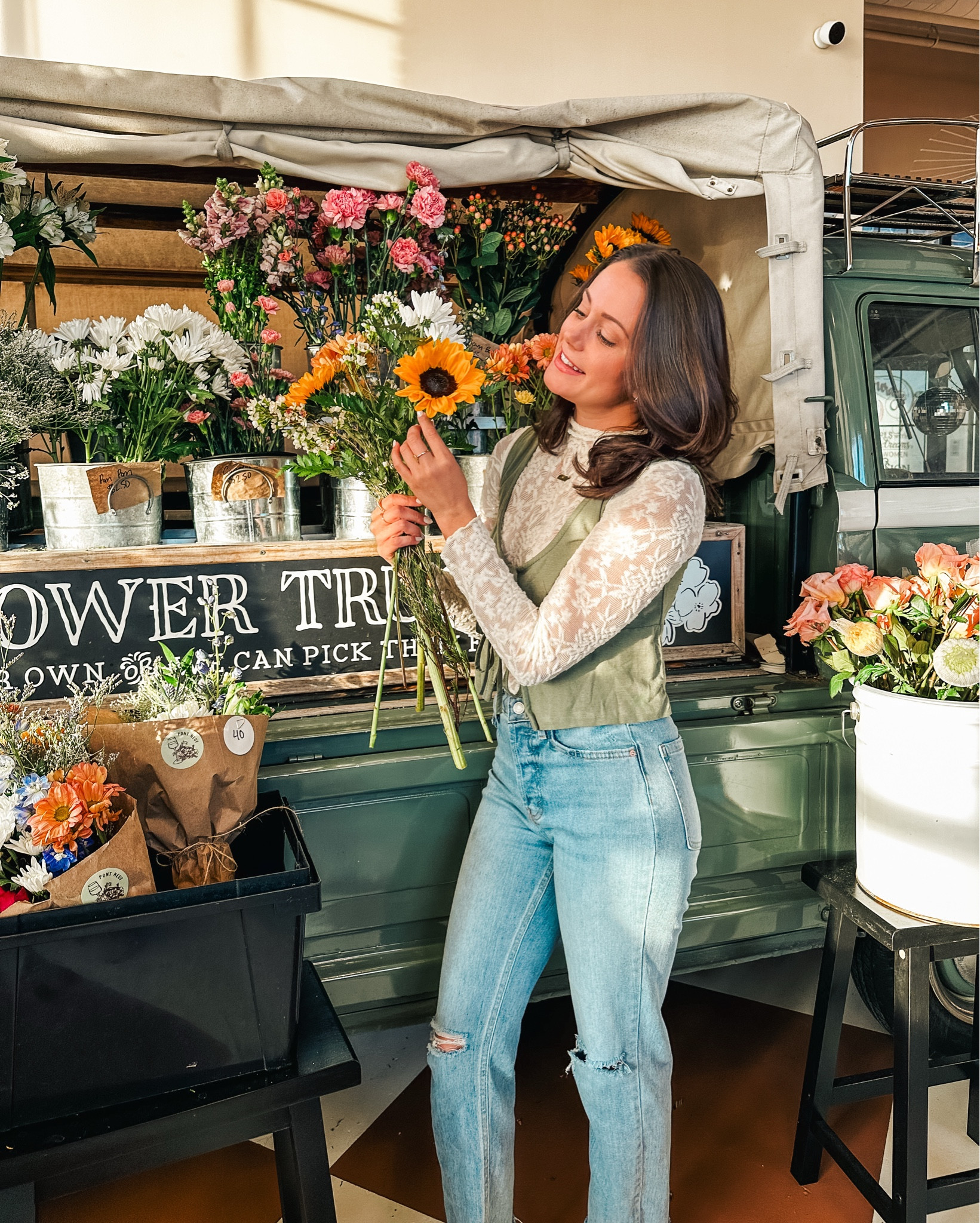 Who doesn’t love a cute vest outfit?! 😍
I styled this look to go with the vibes of the flower shop, and it would be such a cute look for any spring event! The best and lace top could also be styled with a skirt for the warmer months! 💐

#LTKSeasonal #LTKFindsUnder50 #LTKStyleTip