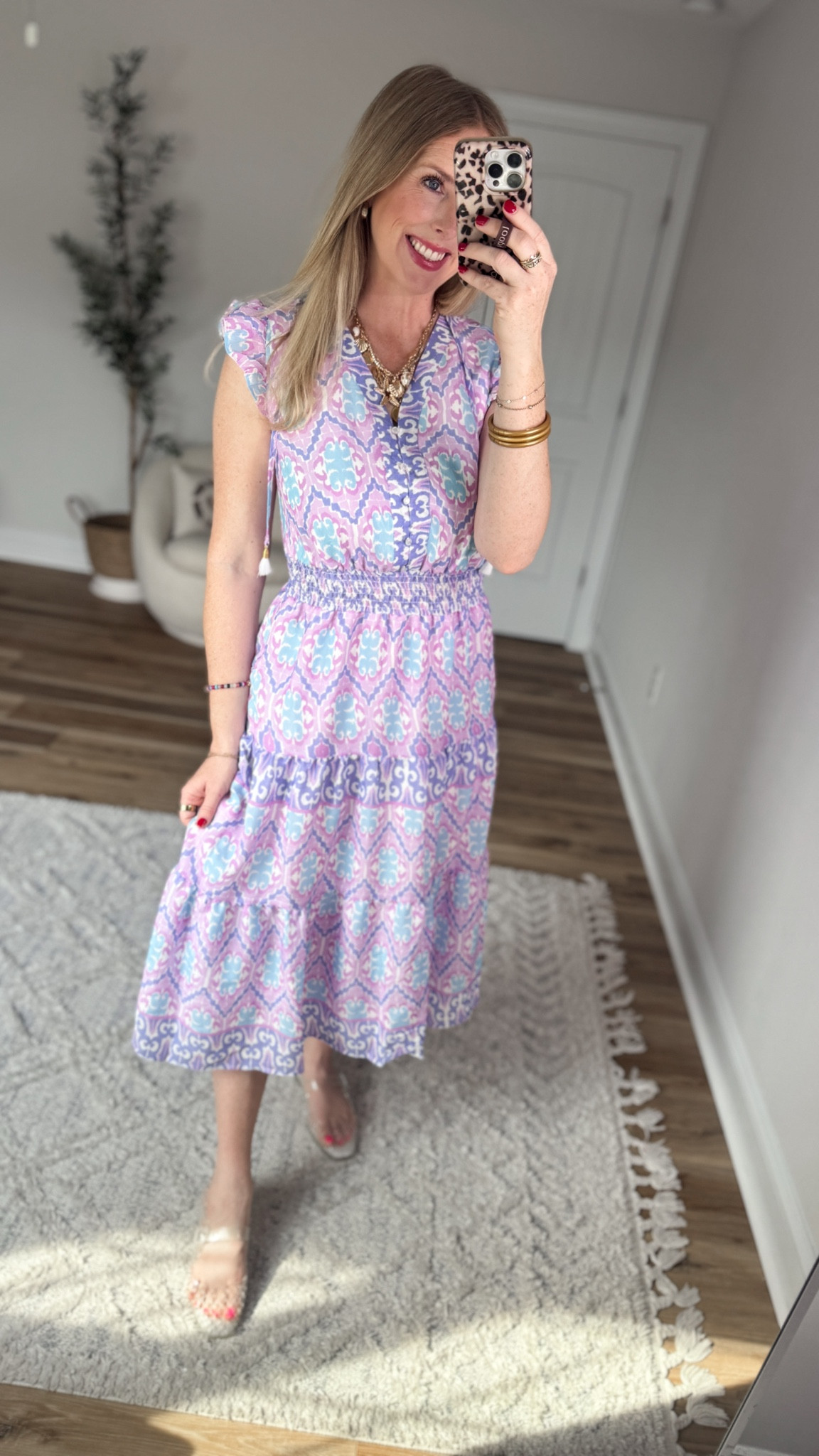 Weekend Walmart Wins try-on
Purple printed midi dress- small 

#LTKmomlife #LTKWorkwear #LTKootd