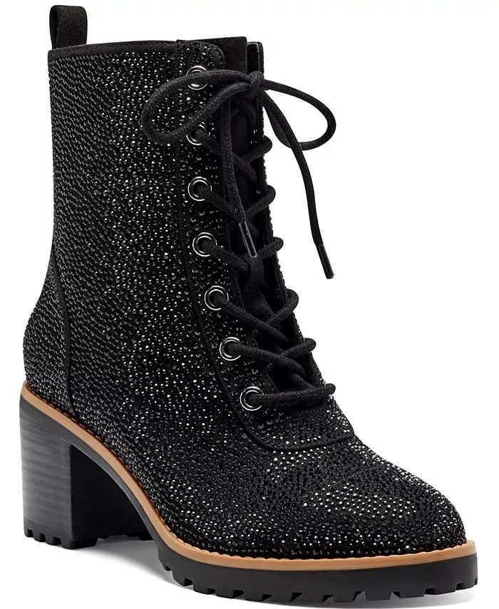 Women's Samira Lace-Up Booties, Created for Macy's | Macys (US)