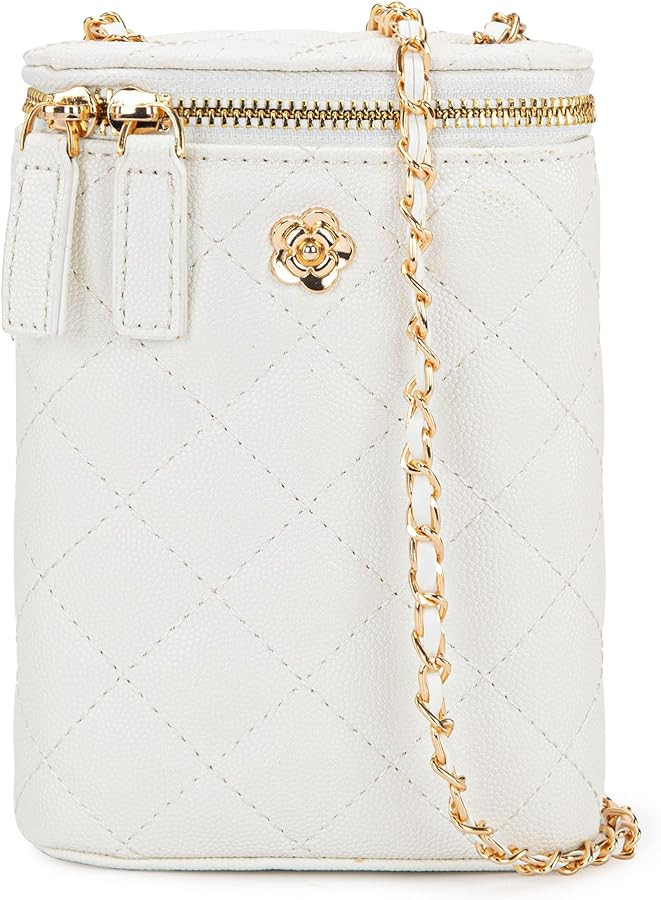 Montana West Small Crossbody Cell Phone Purse for Women Soft Chain Quilted Cellphone Wallet Bag | Amazon (US)