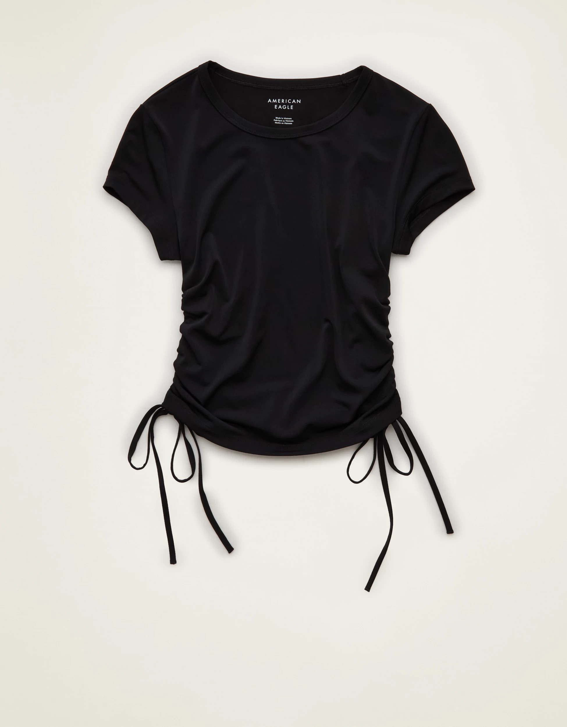 AE Short-Sleeve Side-Cinch T-Shirt | American Eagle Outfitters (US & CA)