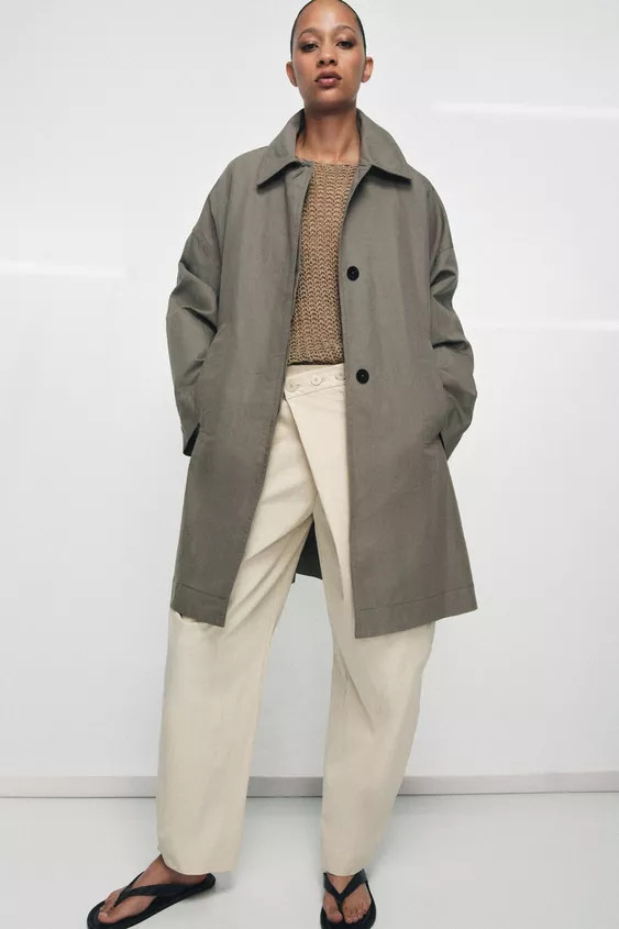 ZW COLLECTION OVERSIZE TRENCH COAT | Zara UK