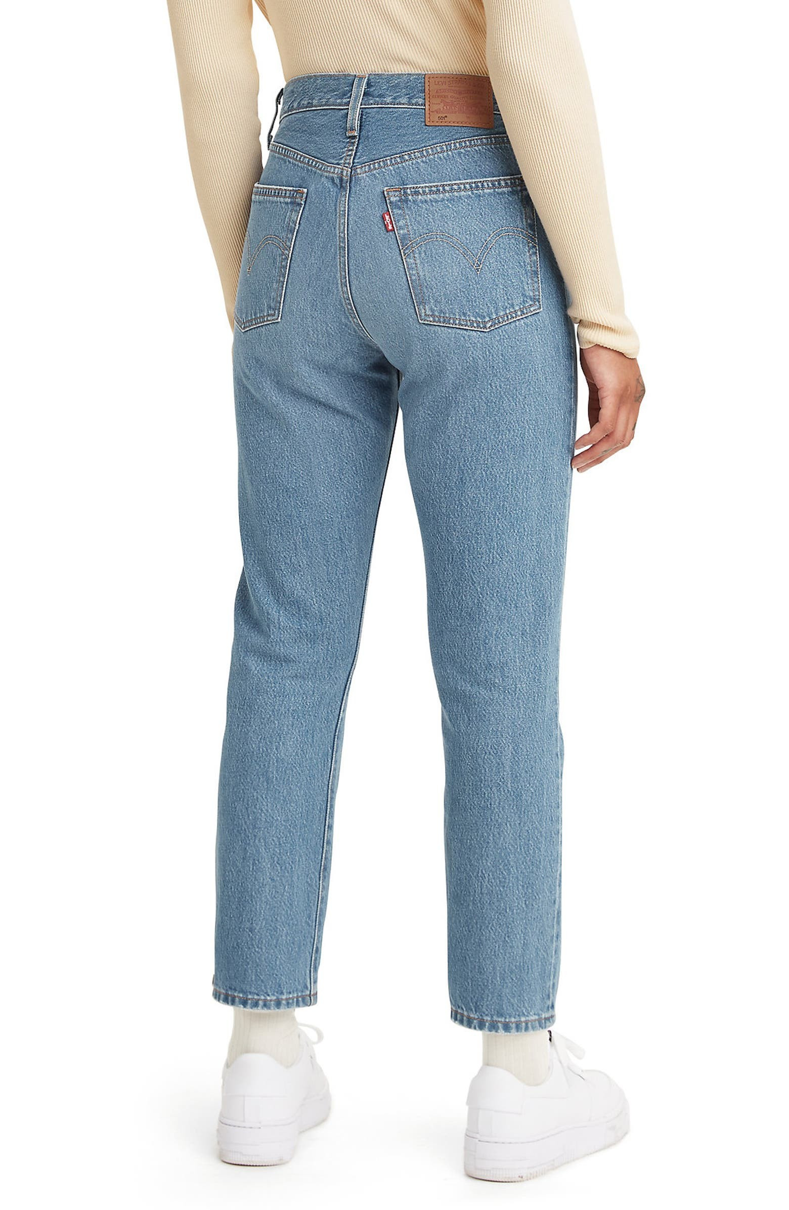 501® High Waist Crop Straight Leg Jeans | Nordstrom