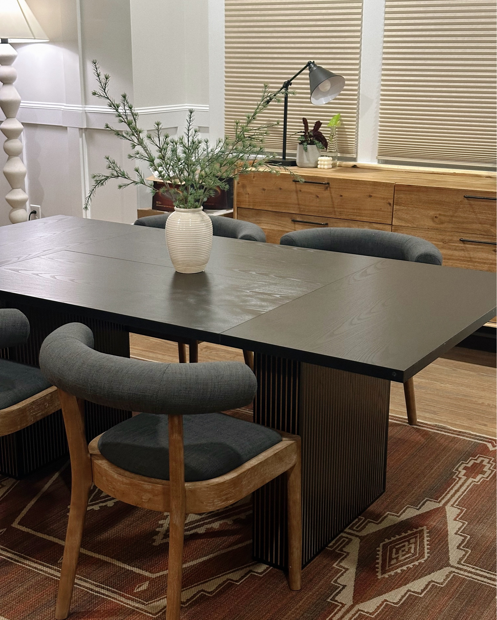 Ignore the moving boxes in the background but here’s our kitchen table!!!! We have never owned one 🥺🥺 I’m so excited to do puzzles on her! 

#LTKHome