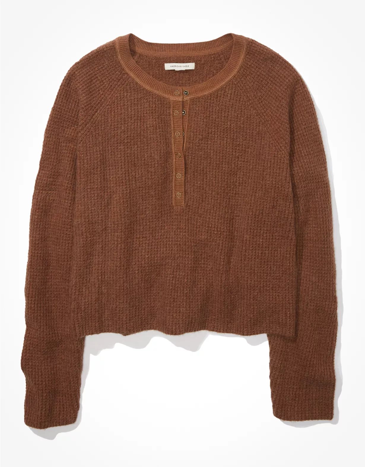 AE Textured Henley Sweater | American Eagle Outfitters (US & CA)