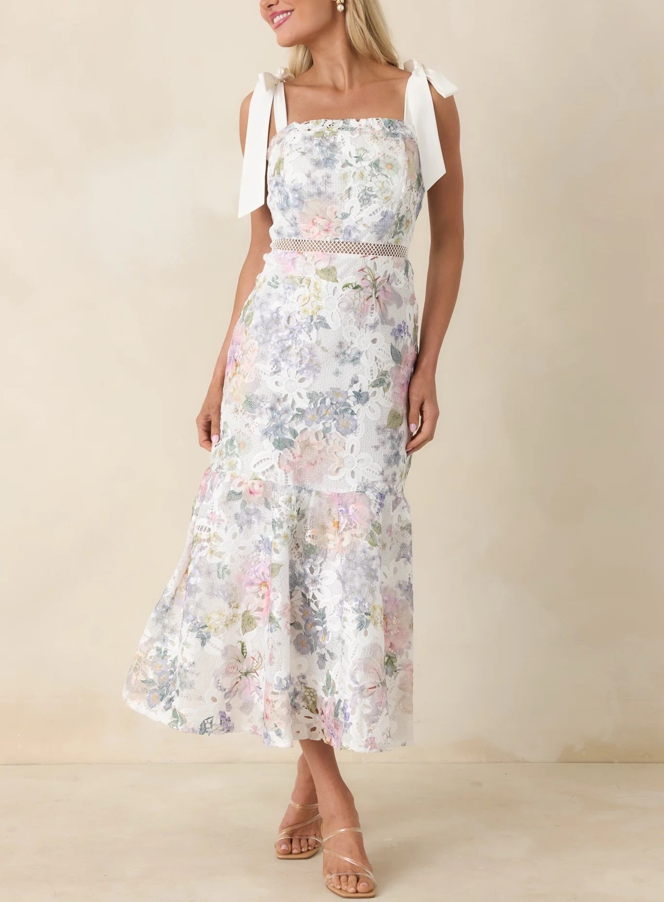 Perfect for bridal showers, garden parties, or special occasions, the You Grow Girl ivory lace floral midi dress is feminine, refined, and beautifully detailed. Under $120.

Keywords: Spring dress, spring outfit women, spring soirée, floral print midi dress, floral print dress, floral maxi dress, spring break, resort outfit women, vacation outfits, wedding guest, wedding guest dress, spring wedding guest, Easter dress, Easter dress women, Easter outfits women, lace midi dress, lace maxi dress, summer dress, summer vacation, summer wedding guest, garden party, day date, day dress, date night outfits, wedding guest outfit 

#LTKTravel #LTKootd #LTKWedding