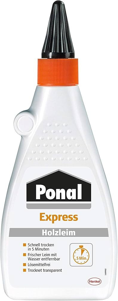 Ponal Express Holzleim, transparent und schnell trocknender Holzkleber für vielseitige Verleimun... | Amazon (DE)