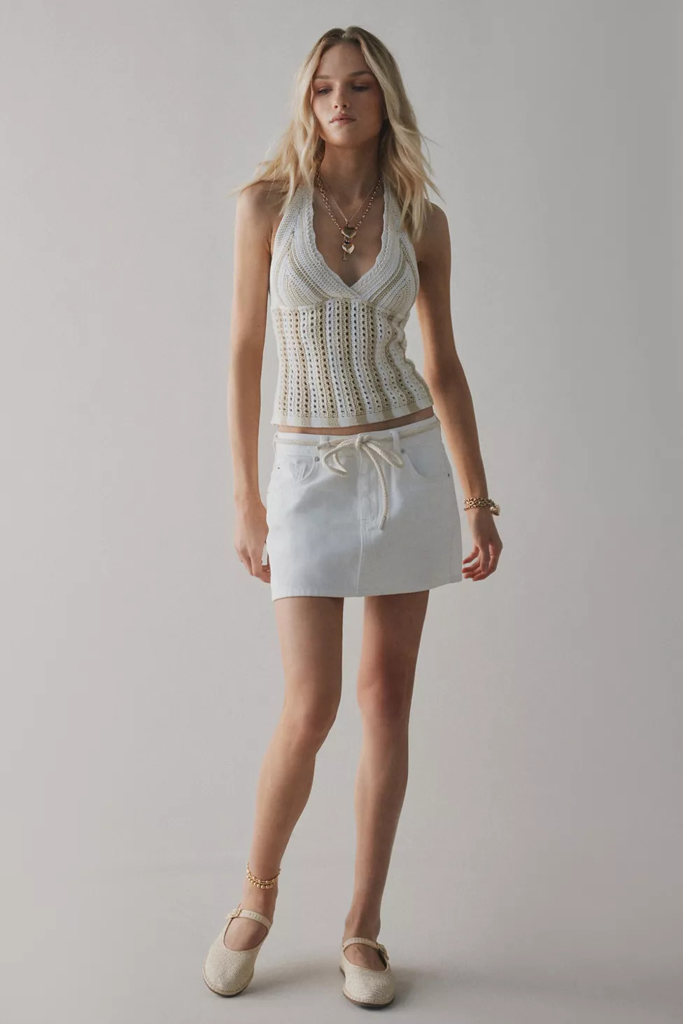 Kimchi Blue Tulum Crochet Halter Top | Urban Outfitters (US and RoW)