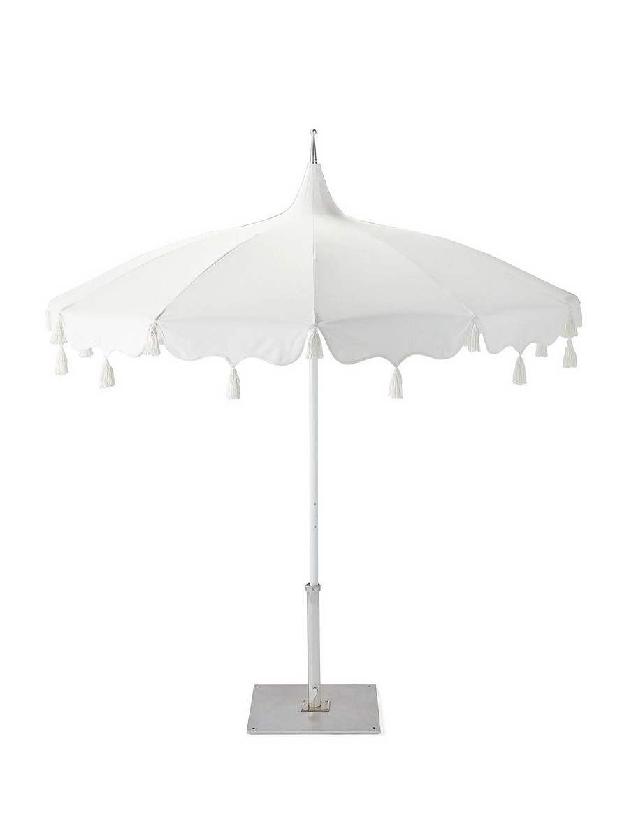 Alicante Tassel Umbrella | Serena and Lily