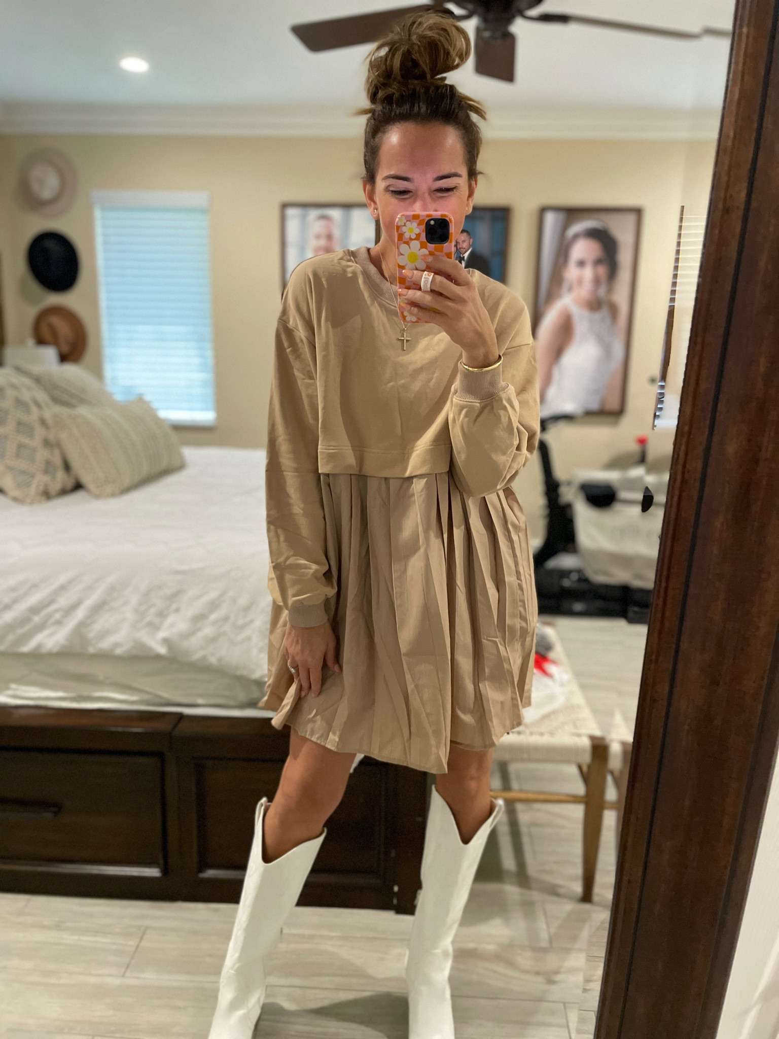 Free people DUPE dress! 
.
It’s everything & more! 
. 
Fits TTS wearing a size small & 7.5 in boots 

#LTKstyletip #LTKfindsunder100 #LTKSeasonal