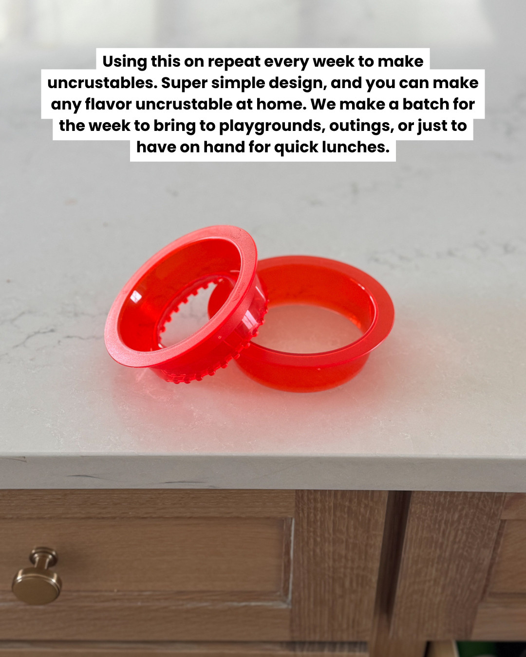 We use this every week to prep homemade Uncrustables - easy to batch and saves so much money.

Uncrustables cutter, lunch prep tool, toddler meal ideas, mom lunch hack 

 #LTKHome #LTKBaby #LTKKids