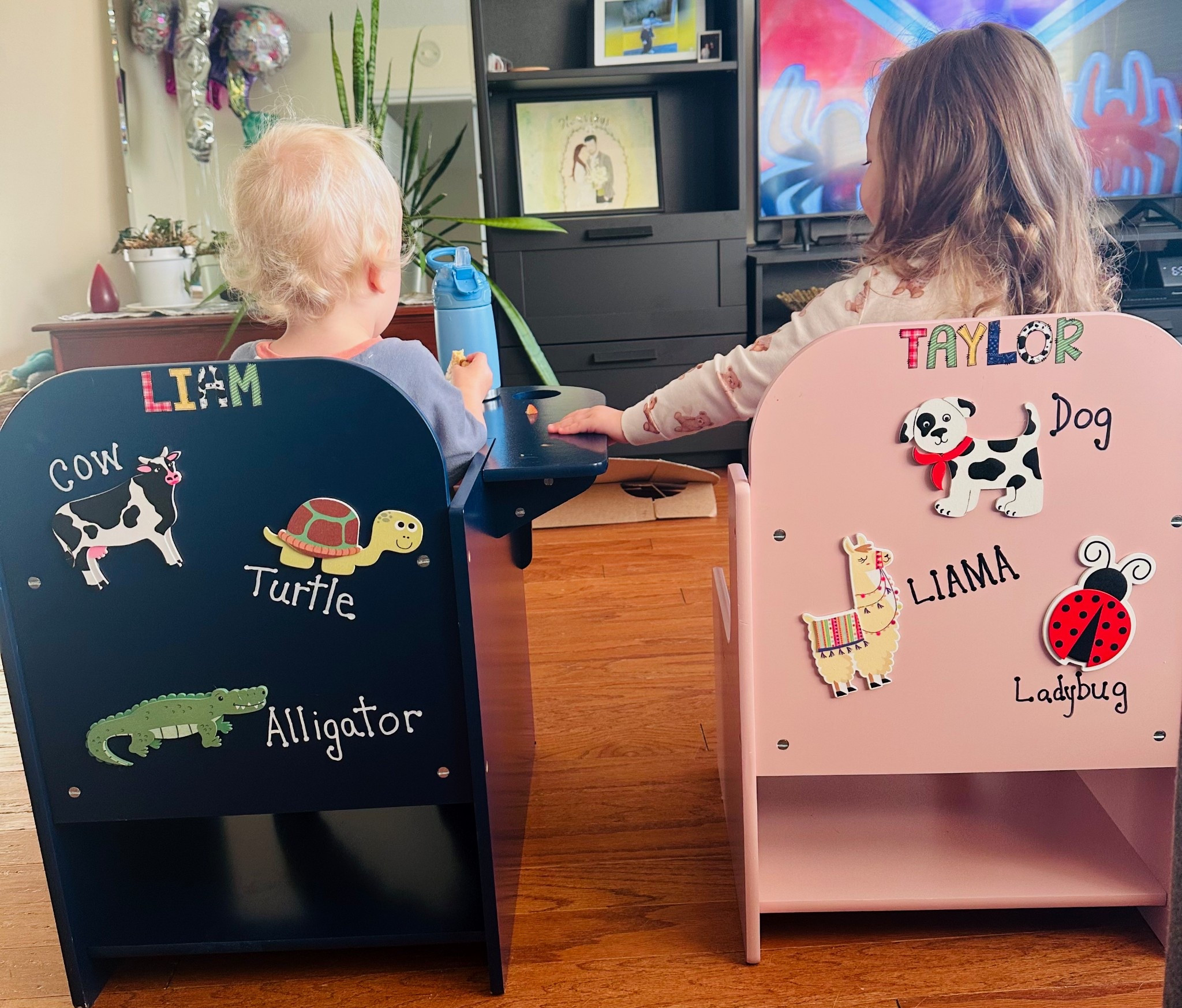 The best chairs for your kids! Let them decorate it with you 🤍

#LTKKids #LTKHome #LTKFamily