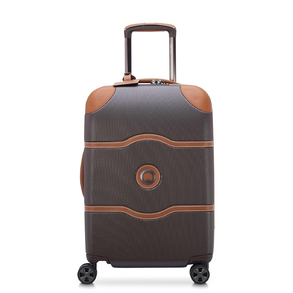 DELSEY PARIS Chatelet Air 2.0 Hardside Luggage with Spinner Wheels, Chocolate Brown, Carry on 20 ... | Amazon (US)