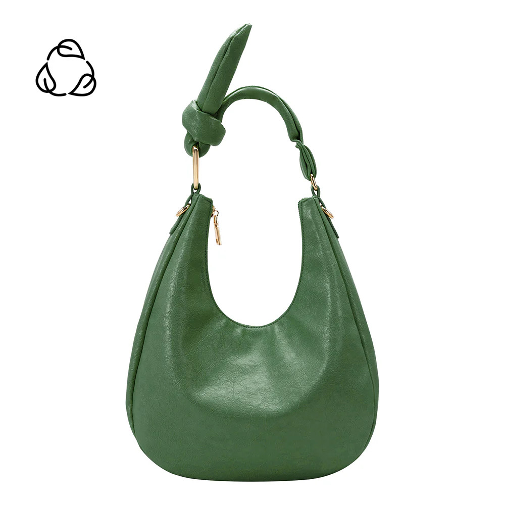 Green Lilie Crinkle Shoulder Bag | Melie Bianco | Melie Bianco