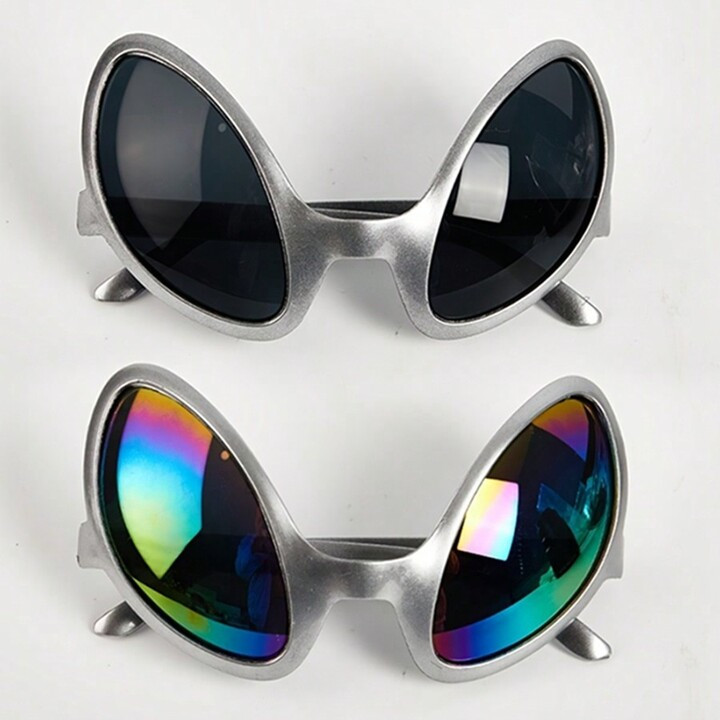 1pc, Funny Aliens Costume Glass Rainbow Lenses ET Sunglasses Halloween Party Props, Party Decor, ... | SHEIN