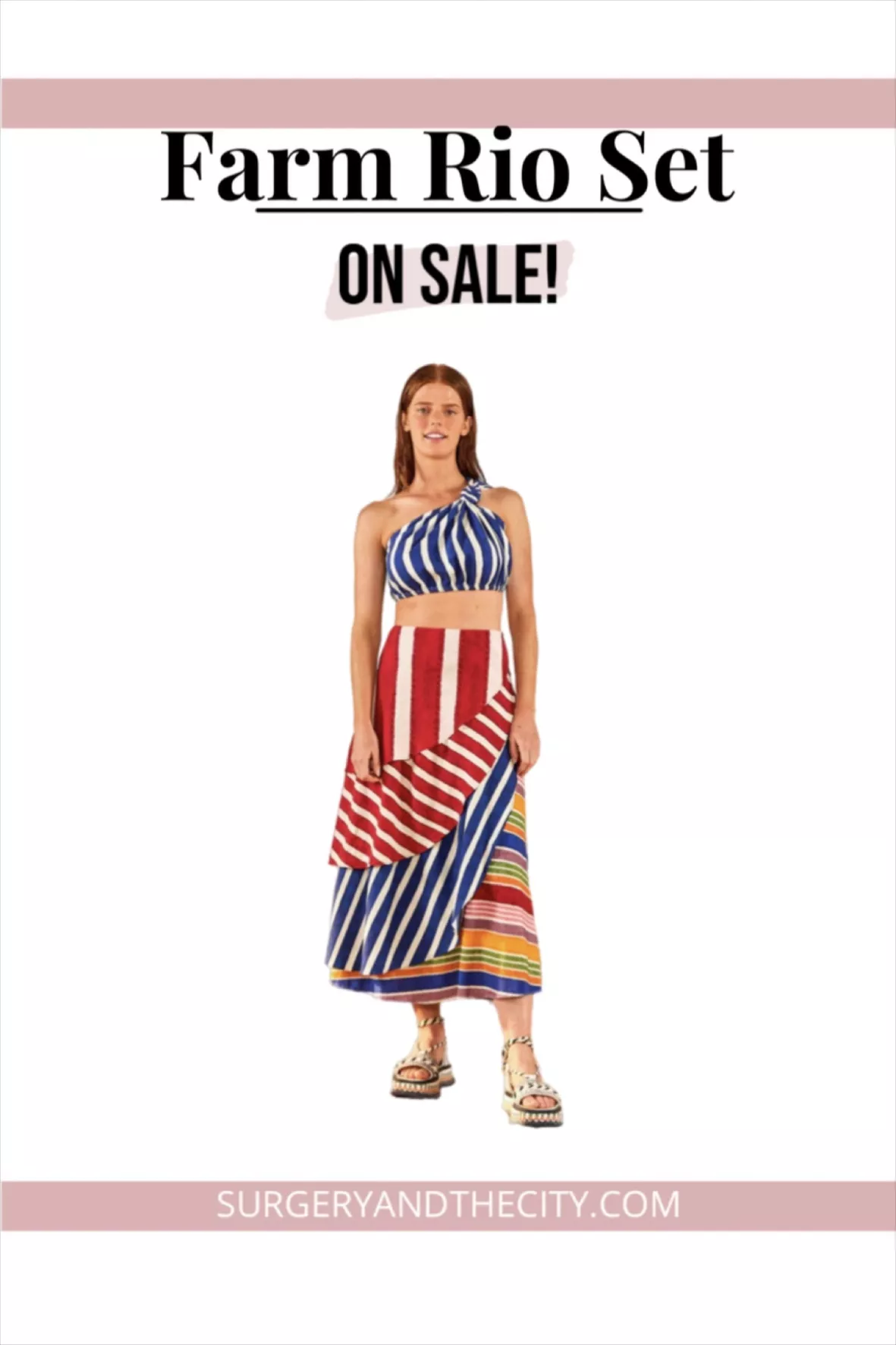 Rio Stripe Two Piece Set Rio Stripe Two Piece Set