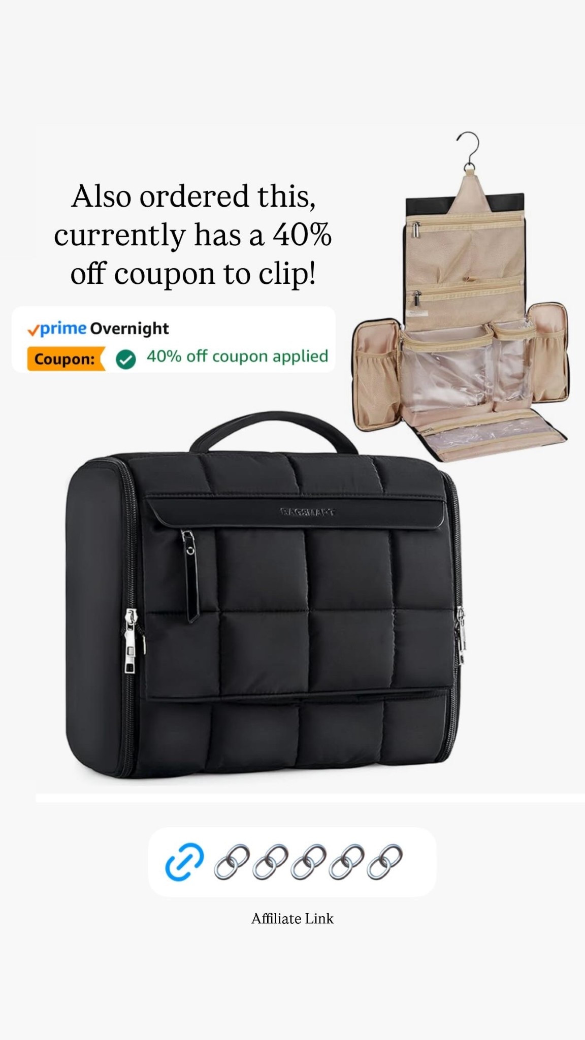 Amazon deal today on this make up travel bag currently has a 40% off coupon to clip! I ordered from my upcoming trip to Dallas.

#LTKSaleAlert #LTKOver40 #LTKTravel