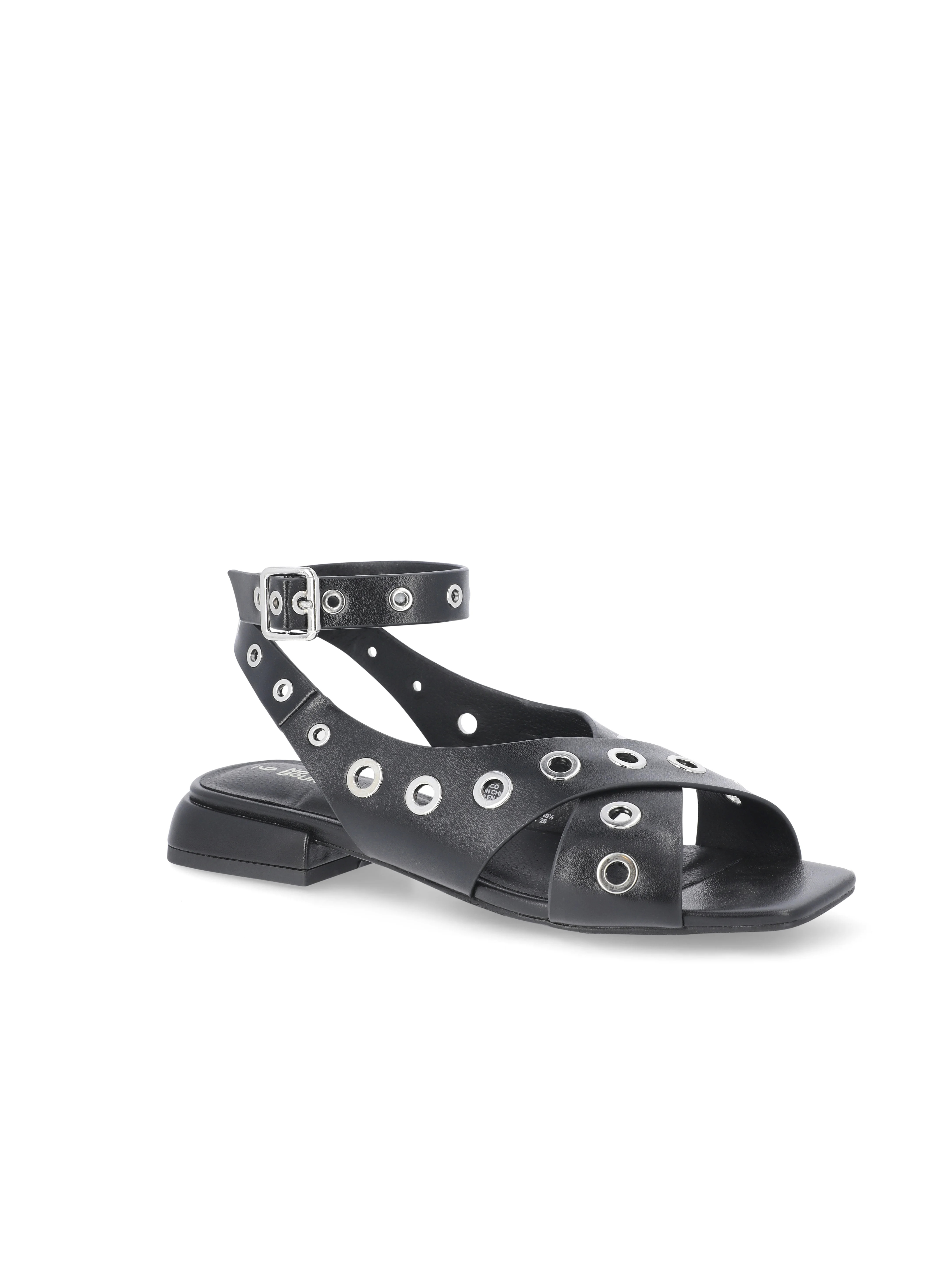 No Boundaries Strappy Grommet Sandals, Women's | Walmart (US)