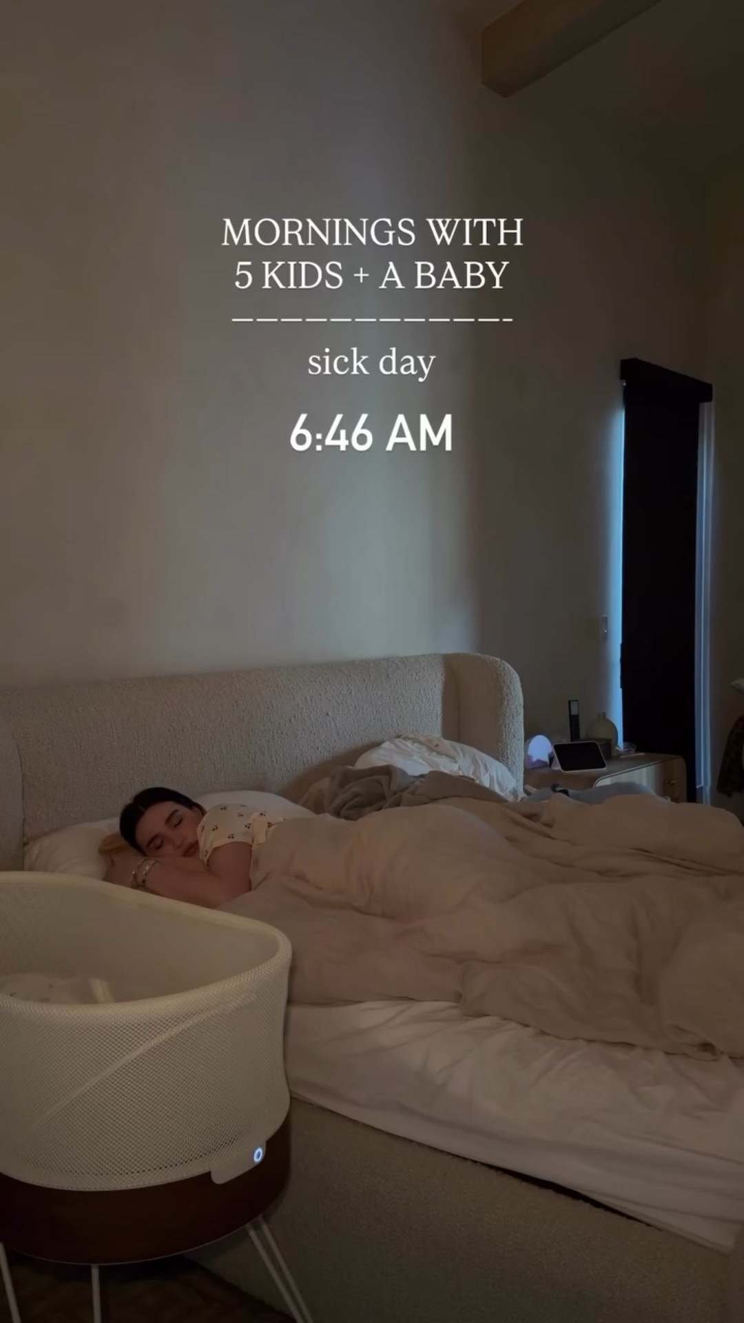 I really thought we were in the clear this season 🥲

Pjs @silks.design 

#motherhood #moms #momlife #family