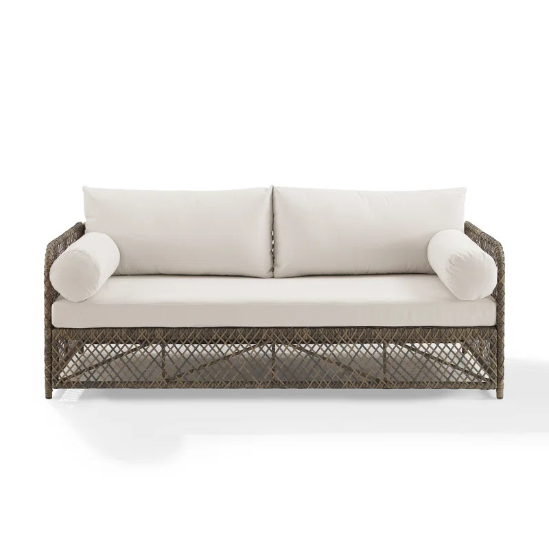Birch Lane™ Murano 75.75" Wide Outdoor Wicker Patio Sofa with Cushions & Reviews | Wayfair | Wayfair North America