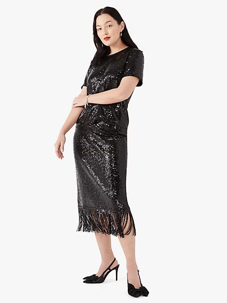 sequin fringe skirt | Kate Spade (US)