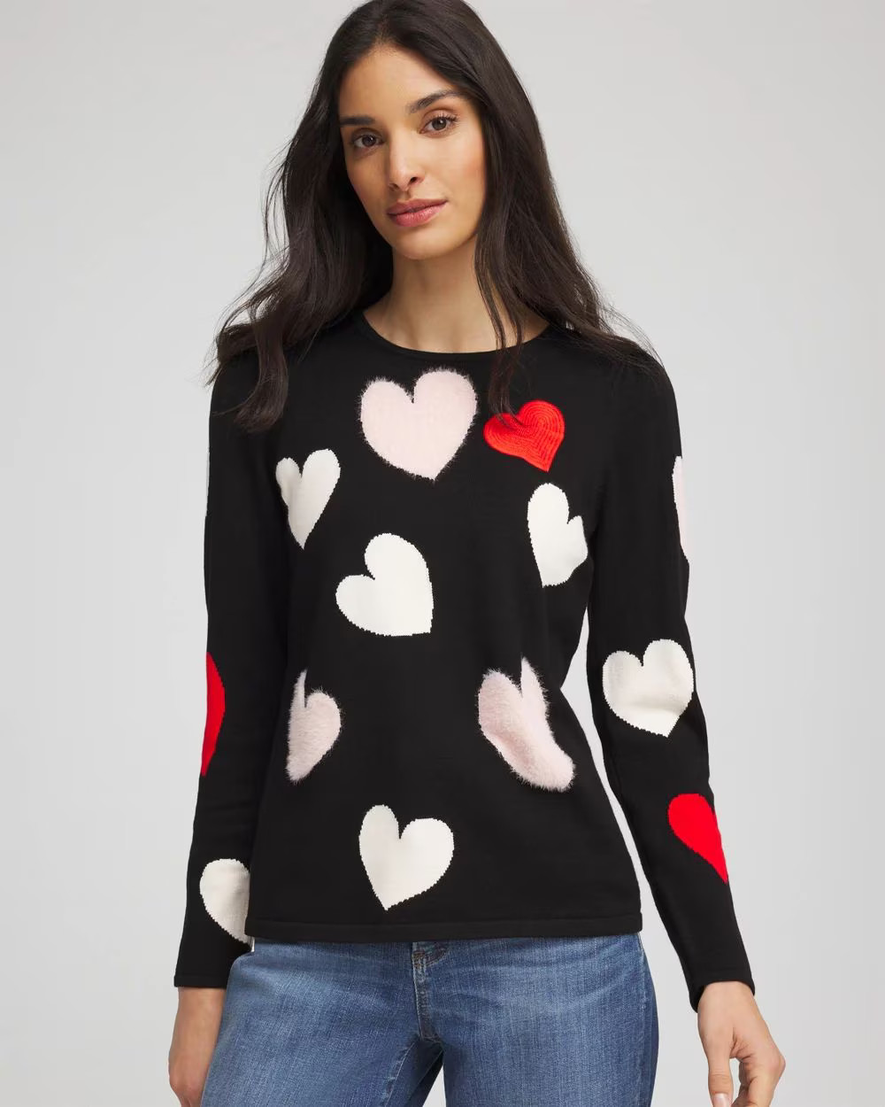 V-Day Multi-Heart Pullover | Chico's