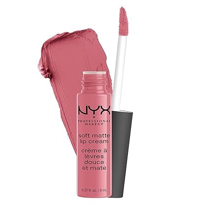 NYX PROFESSIONAL MAKEUP Soft Matte Lip Cream, Lightweight Liquid Lipstick - Istanbul (Clean Pink) | Amazon (US)