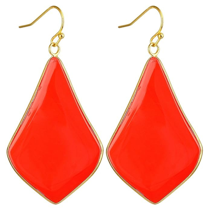 SUNYIK Women's Stone Crystal Dangle Drop Earrings Teardrop/Oval | Amazon (US)