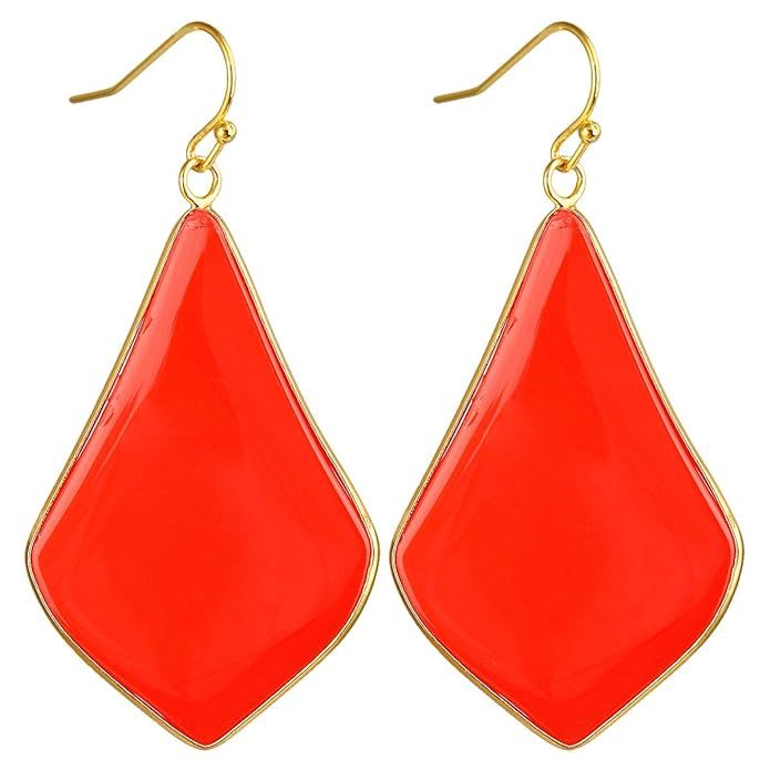 SUNYIK Women's Stone Crystal Dangle Drop Earrings Teardrop/Oval | Amazon (US)