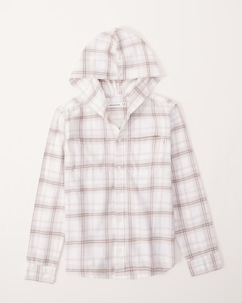 long-sleeve hooded flannel | Abercrombie & Fitch (US)