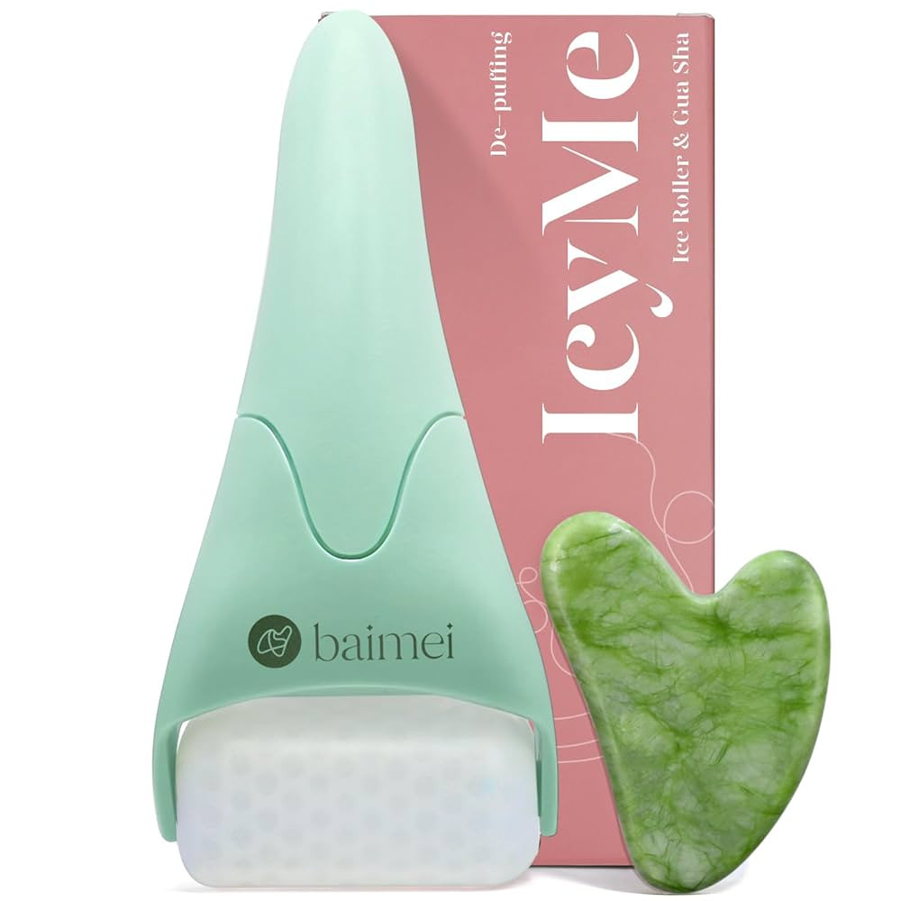 BAIMEI IcyMe Cryotherapy Ice Roller and Gua Sha Facial Tools Reduces Puffiness Migraine Pain Reli... | Amazon (US)