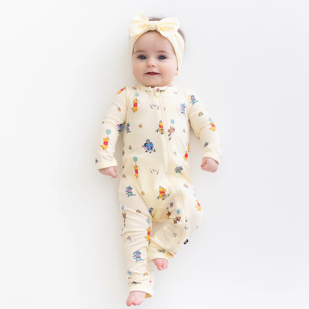 Zippered Romper in Winnie the Pooh Celebration | Kyte Baby