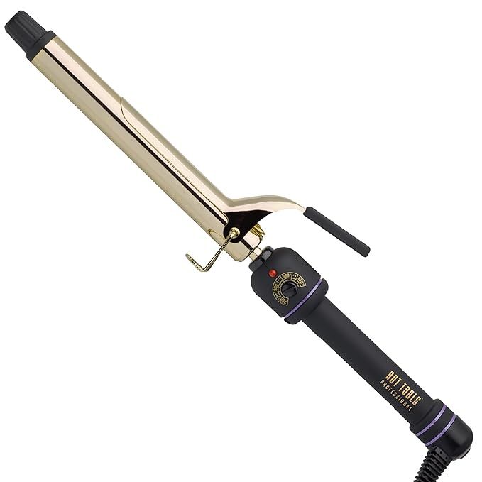 Hot Tools Pro Artist 24K Gold Extra Long Curling Iron | Long Lasting, Defined Curls (1 in) | Amazon (US)