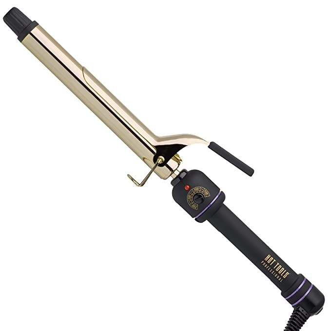 Hot Tools Pro Artist 24K Gold Extra Long Curling Iron | Long Lasting, Defined Curls (1 in) | Amazon (US)