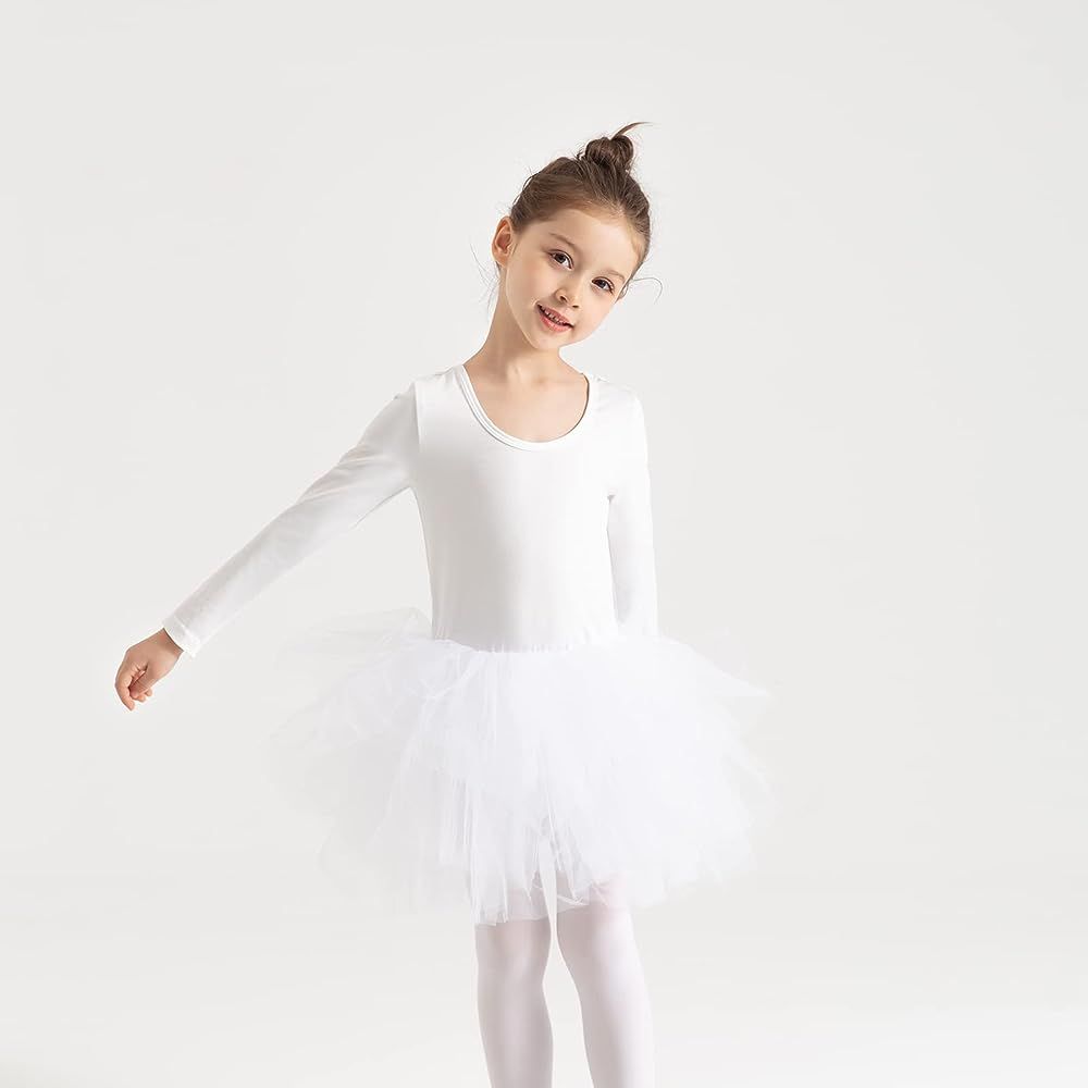 Girls' Camisole Dance Tutu Leotard with Fluffy 4-Layers Ballet Dress for Ballerina (18 Months - 7 Ye | Amazon (US)