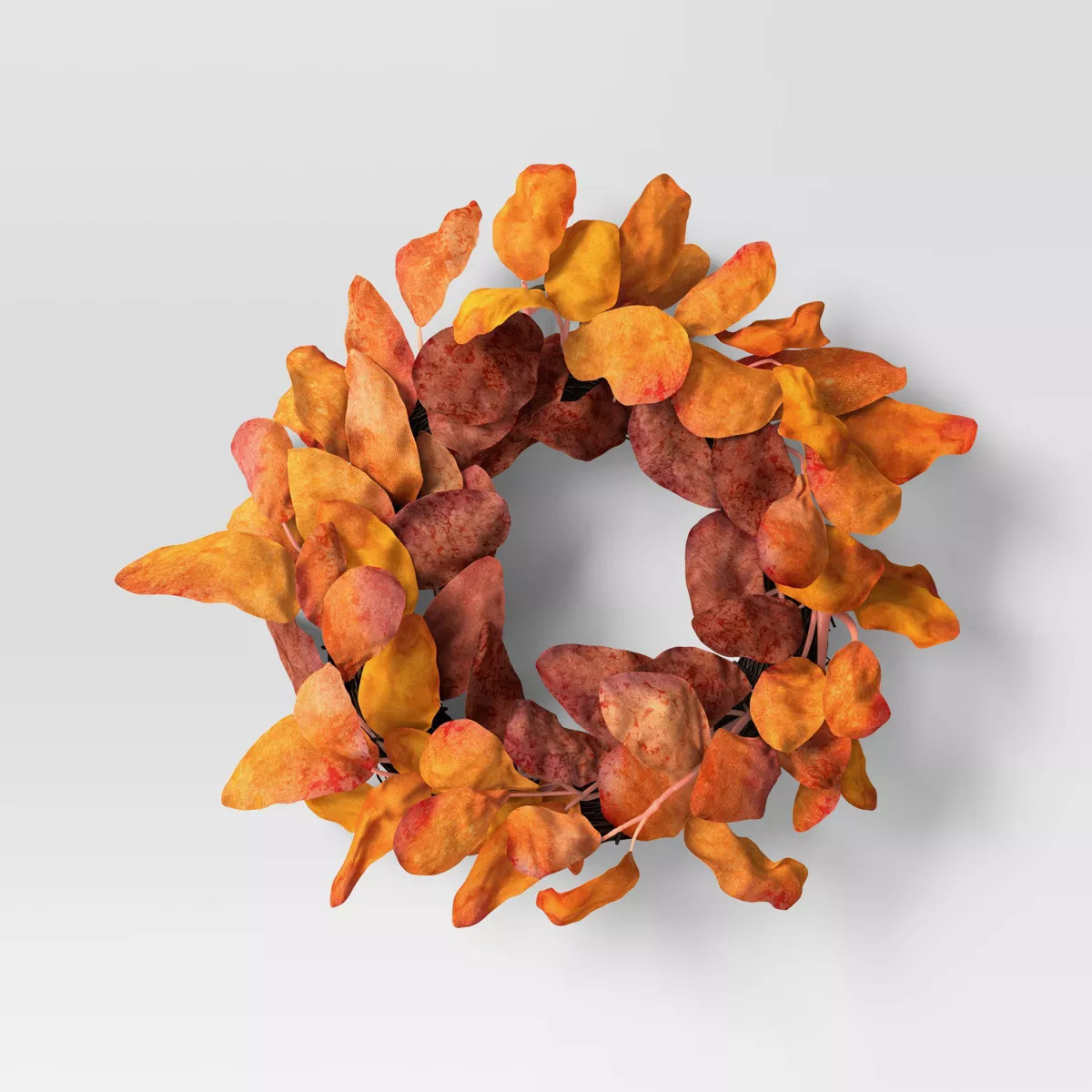 Orange Leaf Fall Mini Wreath - Room Essentials™ | Target