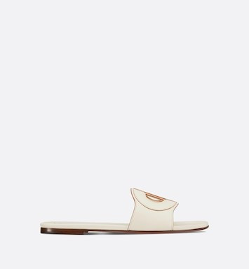 D-Club Slide White Calfskin | DIOR | Dior Couture